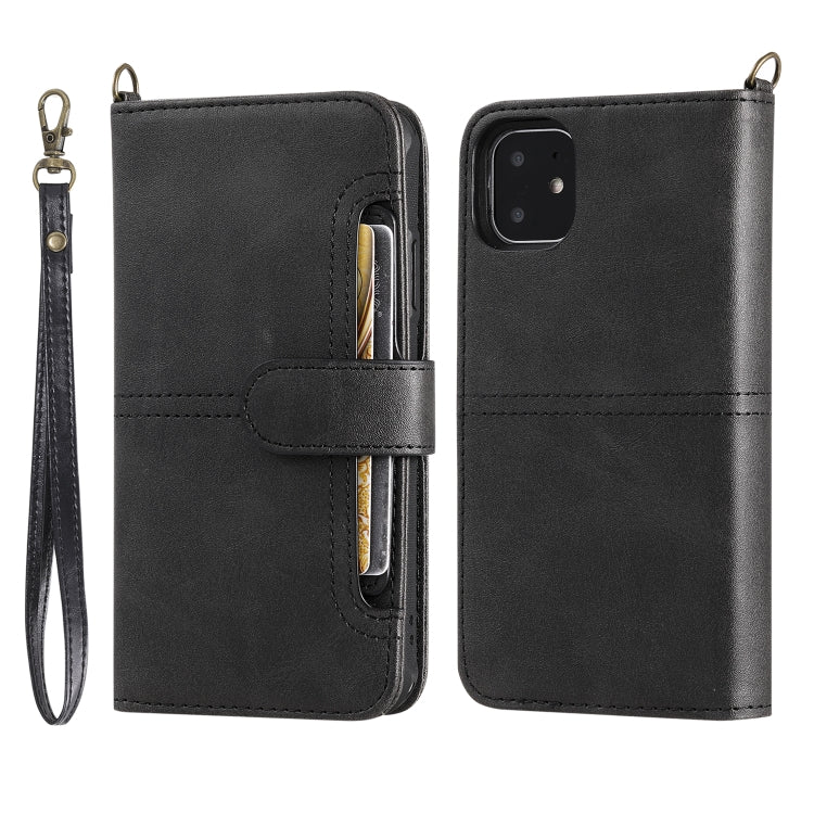 For iPhone 11 Multifunctional Detachable Magnetic Horizontal Flip Leather Case with Card Slots & Holder & Wallet & Photo Frame