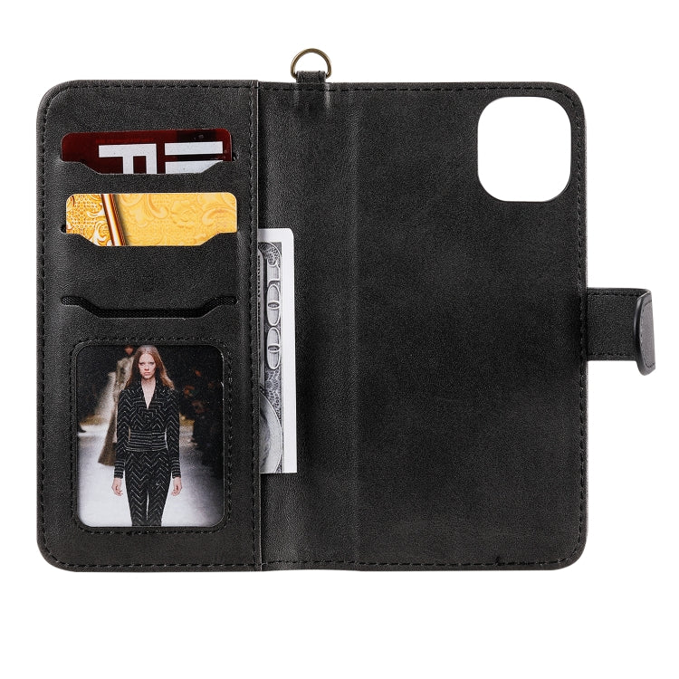 For iPhone 11 Multifunctional Detachable Magnetic Horizontal Flip Leather Case with Card Slots & Holder & Wallet & Photo Frame