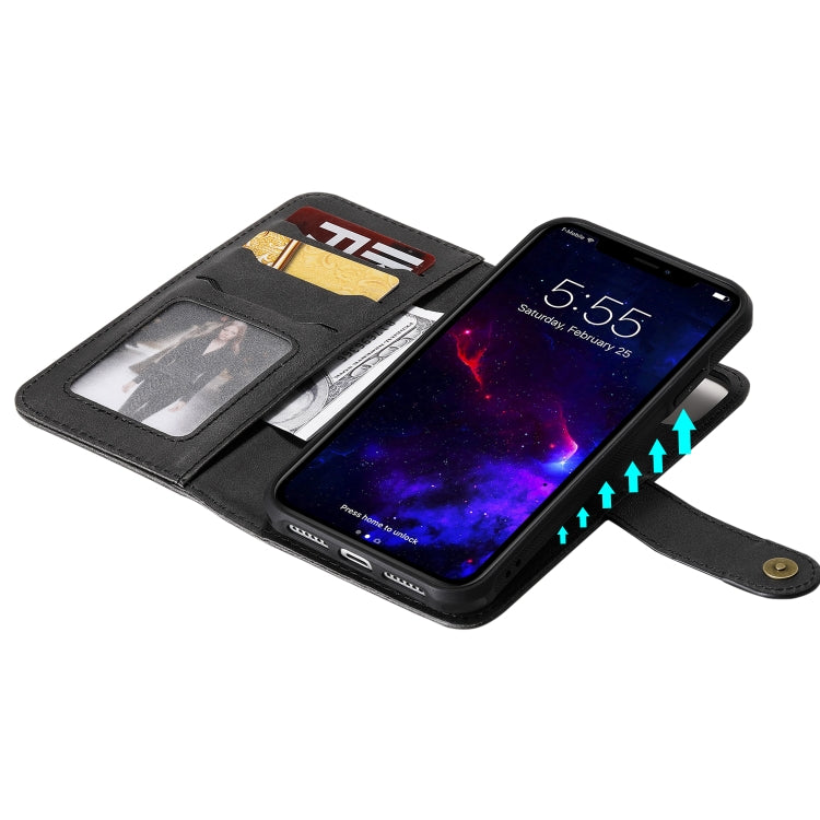 For iPhone 11 Multifunctional Detachable Magnetic Horizontal Flip Leather Case with Card Slots & Holder & Wallet & Photo Frame