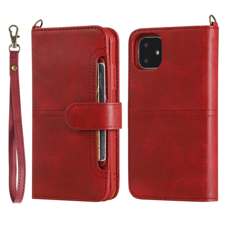 For iPhone 11 Multifunctional Detachable Magnetic Horizontal Flip Leather Case with Card Slots & Holder & Wallet & Photo Frame