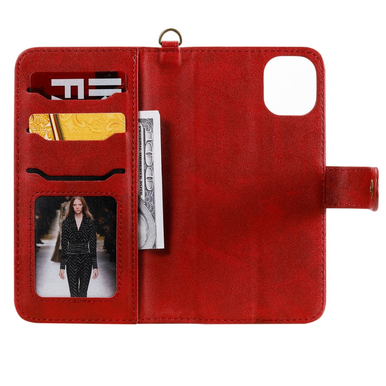 For iPhone 11 Multifunctional Detachable Magnetic Horizontal Flip Leather Case with Card Slots & Holder & Wallet & Photo Frame