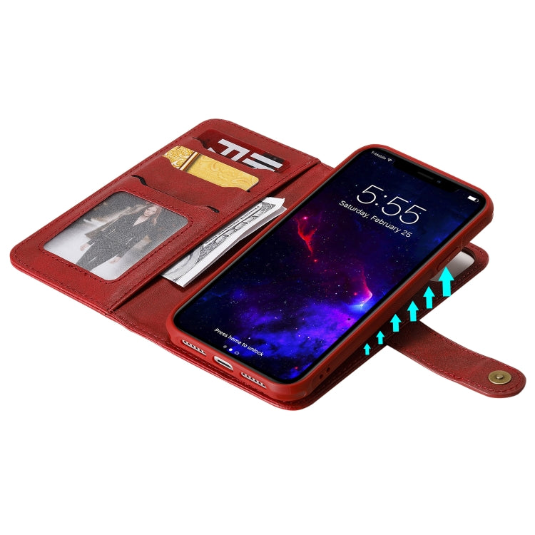 For iPhone 11 Multifunctional Detachable Magnetic Horizontal Flip Leather Case with Card Slots & Holder & Wallet & Photo Frame