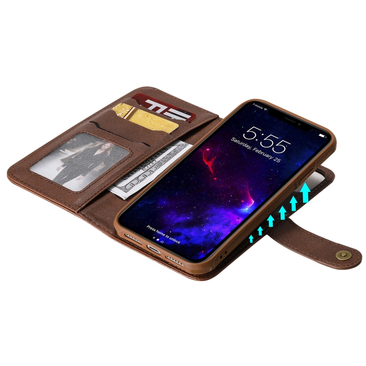 For iPhone 11 Multifunctional Detachable Magnetic Horizontal Flip Leather Case with Card Slots & Holder & Wallet & Photo Frame
