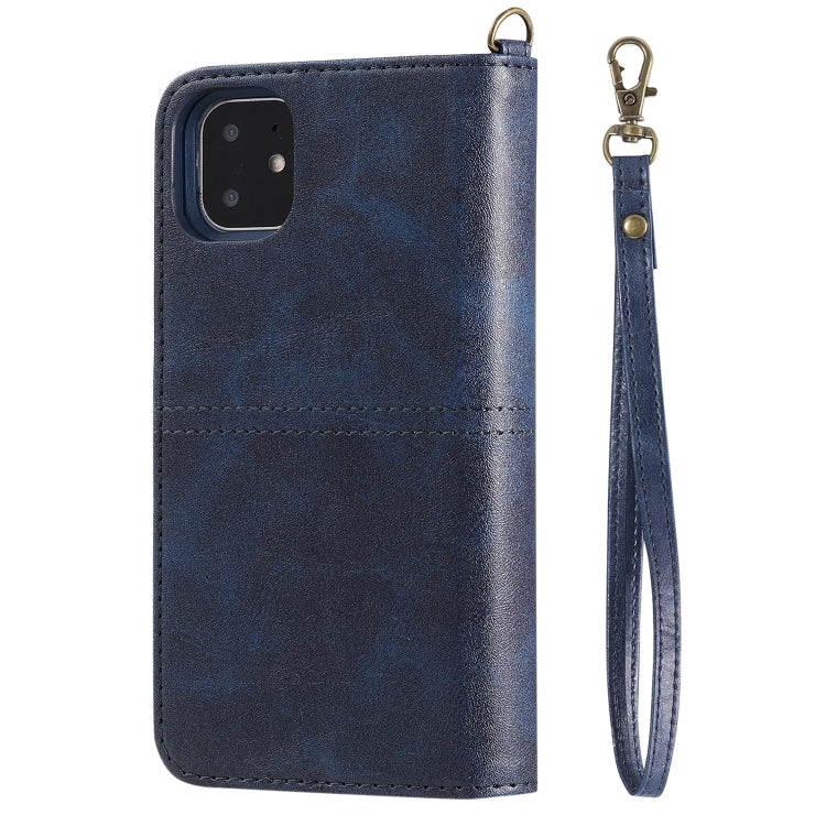 For iPhone 11 Multifunctional Detachable Magnetic Horizontal Flip Leather Case with Card Slots & Holder & Wallet & Photo Frame