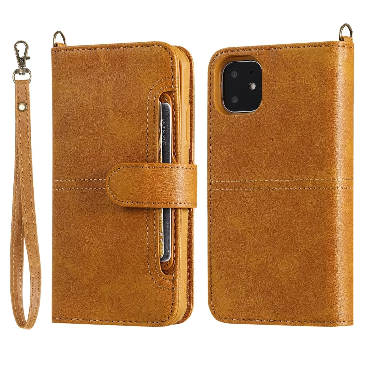 For iPhone 11 Multifunctional Detachable Magnetic Horizontal Flip Leather Case with Card Slots & Holder & Wallet & Photo Frame