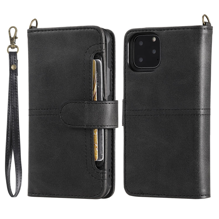 For iPhone 11 Pro Multifunctional Detachable Magnetic Horizontal Flip Leather Case with Card Slots & Holder & Wallet & Photo Frame