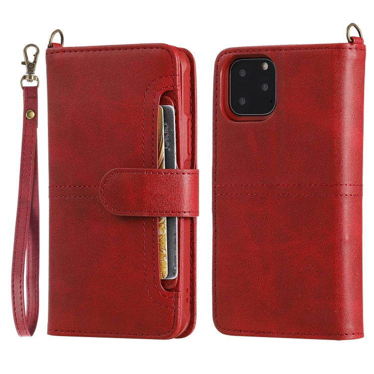 For iPhone 11 Pro Multifunctional Detachable Magnetic Horizontal Flip Leather Case with Card Slots & Holder & Wallet & Photo Frame