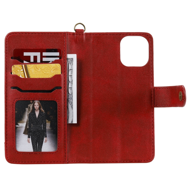 For iPhone 11 Pro Multifunctional Detachable Magnetic Horizontal Flip Leather Case with Card Slots & Holder & Wallet & Photo Frame