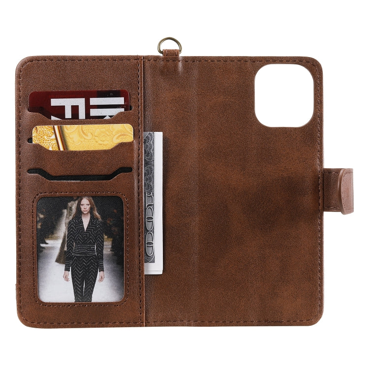 For iPhone 11 Pro Multifunctional Detachable Magnetic Horizontal Flip Leather Case with Card Slots & Holder & Wallet & Photo Frame