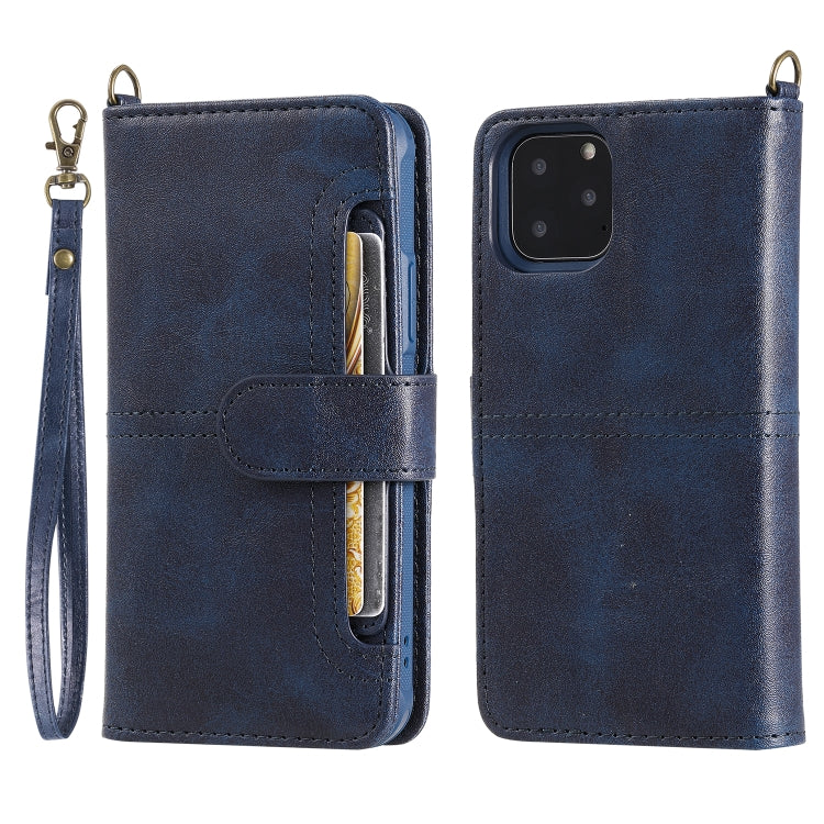 For iPhone 11 Pro Multifunctional Detachable Magnetic Horizontal Flip Leather Case with Card Slots & Holder & Wallet & Photo Frame