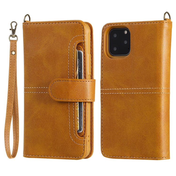 For iPhone 11 Pro Multifunctional Detachable Magnetic Horizontal Flip Leather Case with Card Slots & Holder & Wallet & Photo Frame