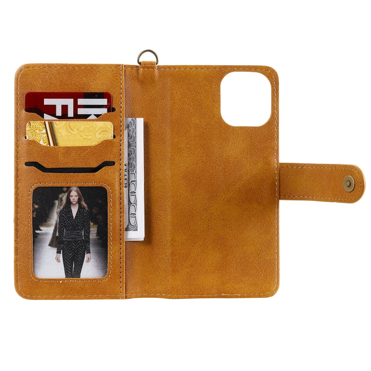 For iPhone 11 Pro Multifunctional Detachable Magnetic Horizontal Flip Leather Case with Card Slots & Holder & Wallet & Photo Frame