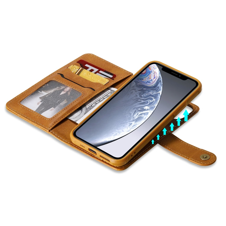 For iPhone 11 Pro Multifunctional Detachable Magnetic Horizontal Flip Leather Case with Card Slots & Holder & Wallet & Photo Frame