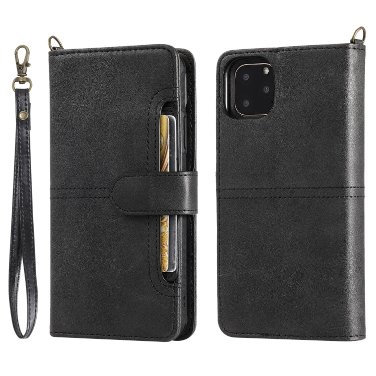 For iPhone 11 Pro Max Multifunctional Detachable Magnetic Horizontal Flip Leather Case with Card Slots & Holder & Wallet & Photo Frame