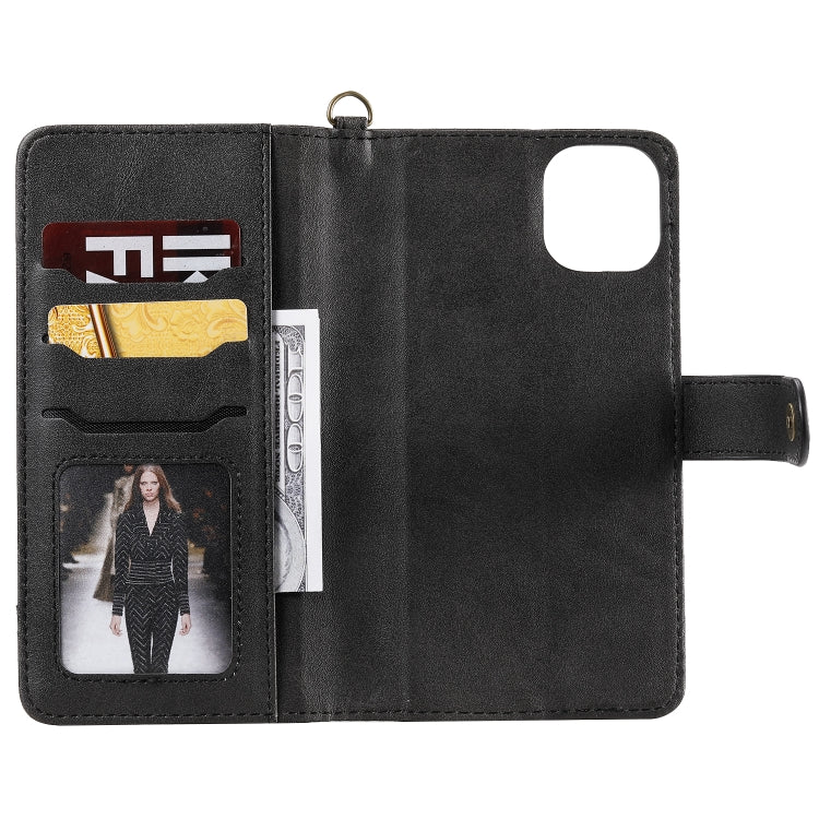 For iPhone 11 Pro Max Multifunctional Detachable Magnetic Horizontal Flip Leather Case with Card Slots & Holder & Wallet & Photo Frame