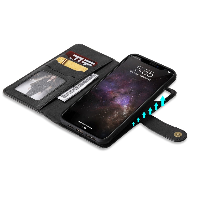 For iPhone 11 Pro Max Multifunctional Detachable Magnetic Horizontal Flip Leather Case with Card Slots & Holder & Wallet & Photo Frame