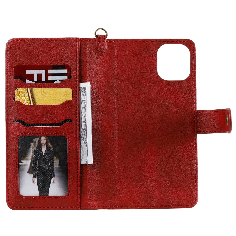 For iPhone 11 Pro Max Multifunctional Detachable Magnetic Horizontal Flip Leather Case with Card Slots & Holder & Wallet & Photo Frame