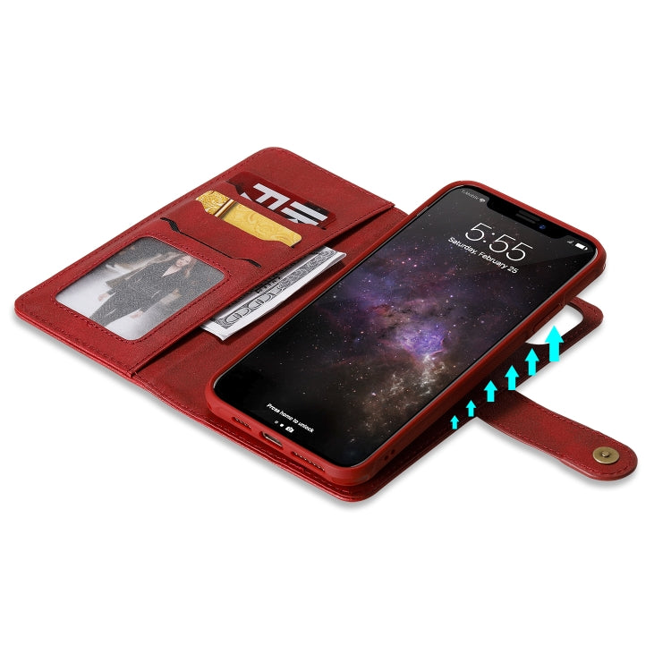 For iPhone 11 Pro Max Multifunctional Detachable Magnetic Horizontal Flip Leather Case with Card Slots & Holder & Wallet & Photo Frame