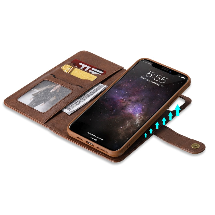 For iPhone 11 Pro Max Multifunctional Detachable Magnetic Horizontal Flip Leather Case with Card Slots & Holder & Wallet & Photo Frame