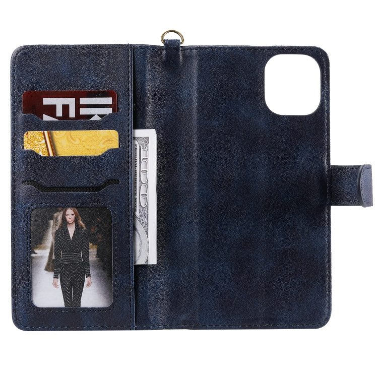 For iPhone 11 Pro Max Multifunctional Detachable Magnetic Horizontal Flip Leather Case with Card Slots & Holder & Wallet & Photo Frame