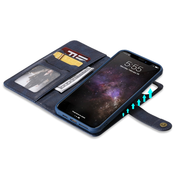 For iPhone 11 Pro Max Multifunctional Detachable Magnetic Horizontal Flip Leather Case with Card Slots & Holder & Wallet & Photo Frame