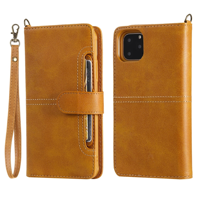 For iPhone 11 Pro Max Multifunctional Detachable Magnetic Horizontal Flip Leather Case with Card Slots & Holder & Wallet & Photo Frame