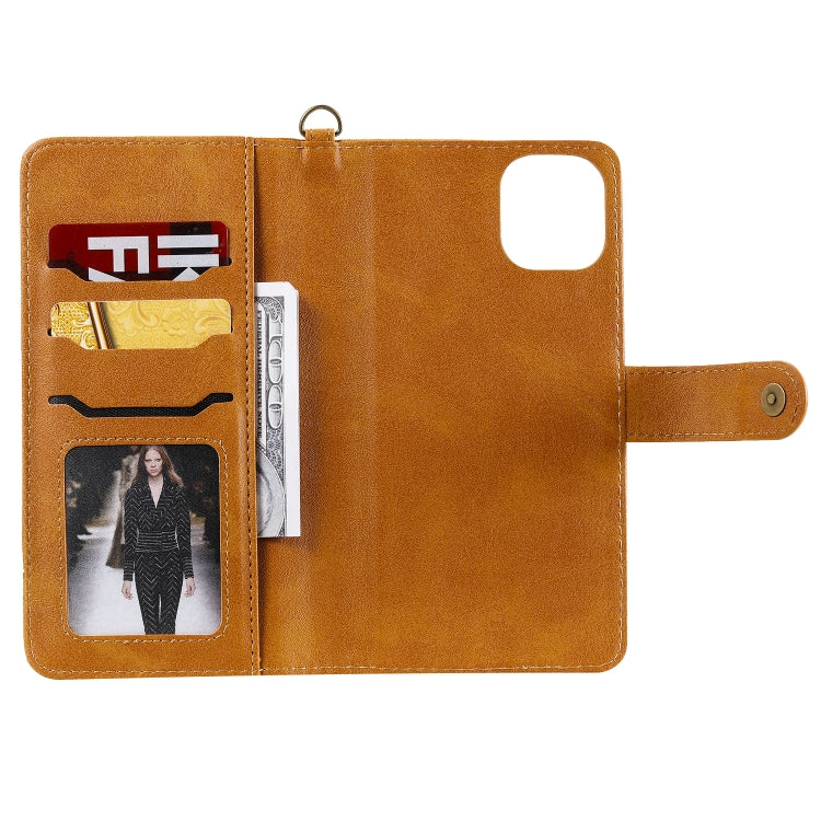 For iPhone 11 Pro Max Multifunctional Detachable Magnetic Horizontal Flip Leather Case with Card Slots & Holder & Wallet & Photo Frame