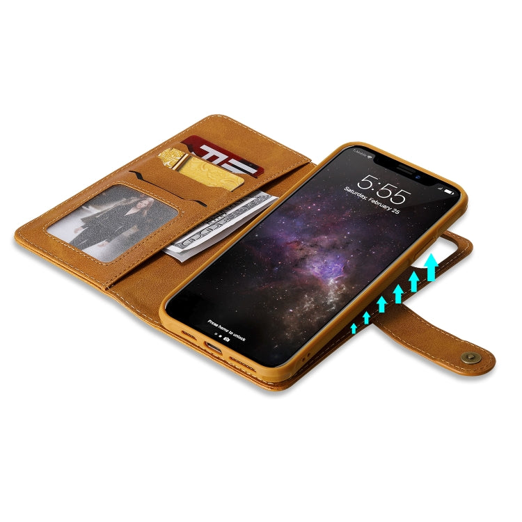 For iPhone 11 Pro Max Multifunctional Detachable Magnetic Horizontal Flip Leather Case with Card Slots & Holder & Wallet & Photo Frame