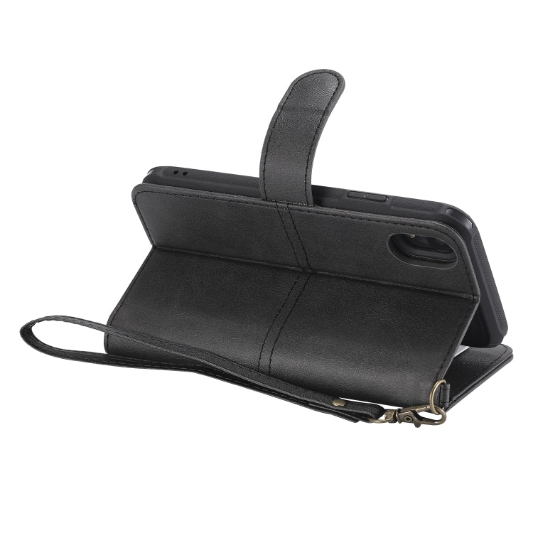 For iPhone XR Multifunctional Detachable Magnetic Horizontal Flip Leather Case with Card Slots & Holder & Wallet & Photo Frame