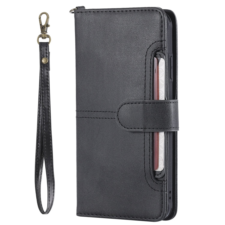 For iPhone XS Max Multifunctional Detachable Magnetic Horizontal Flip Leather Case with Card Slots & Holder & Wallet & Photo Frame