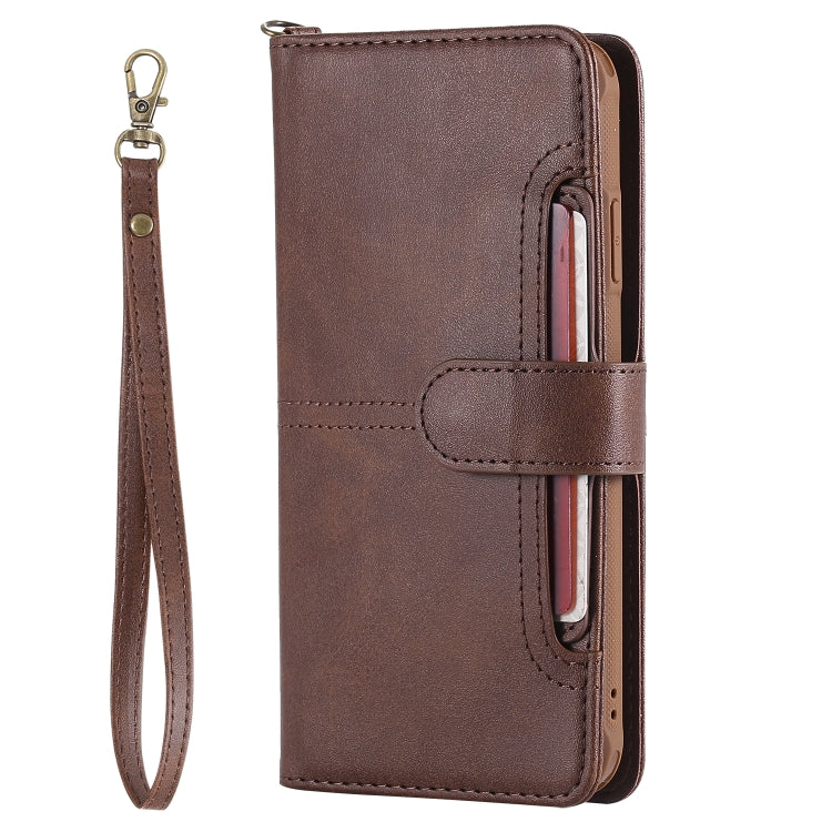 For iPhone XS Max Multifunctional Detachable Magnetic Horizontal Flip Leather Case with Card Slots & Holder & Wallet & Photo Frame