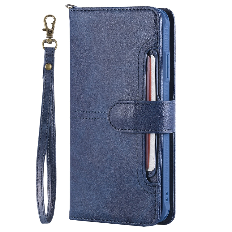For iPhone XS Max Multifunctional Detachable Magnetic Horizontal Flip Leather Case with Card Slots & Holder & Wallet & Photo Frame