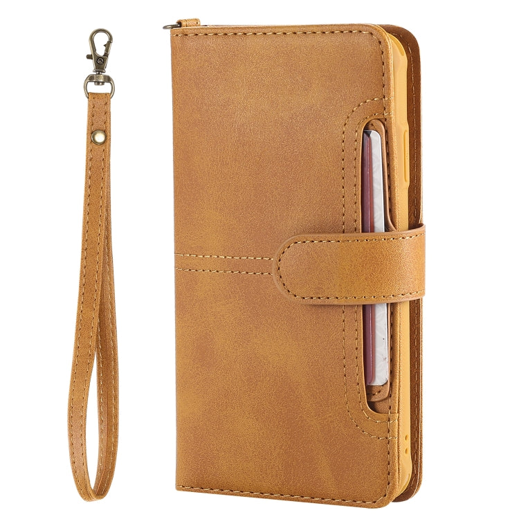 For iPhone XS Max Multifunctional Detachable Magnetic Horizontal Flip Leather Case with Card Slots & Holder & Wallet & Photo Frame