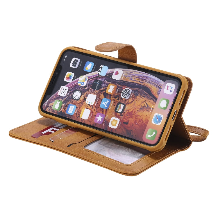 For iPhone XS Max Multifunctional Detachable Magnetic Horizontal Flip Leather Case with Card Slots & Holder & Wallet & Photo Frame