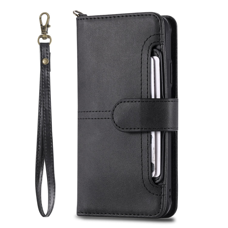 For iPhone X / XS Multifunctional Detachable Magnetic Horizontal Flip Leather Case with Card Slots & Holder & Wallet & Photo Frame
