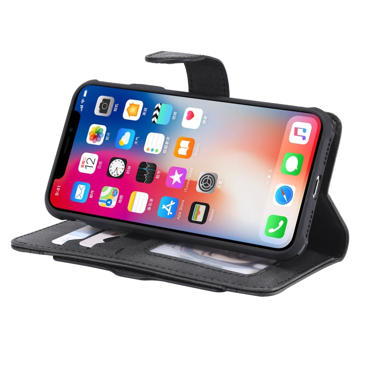 For iPhone X / XS Multifunctional Detachable Magnetic Horizontal Flip Leather Case with Card Slots & Holder & Wallet & Photo Frame