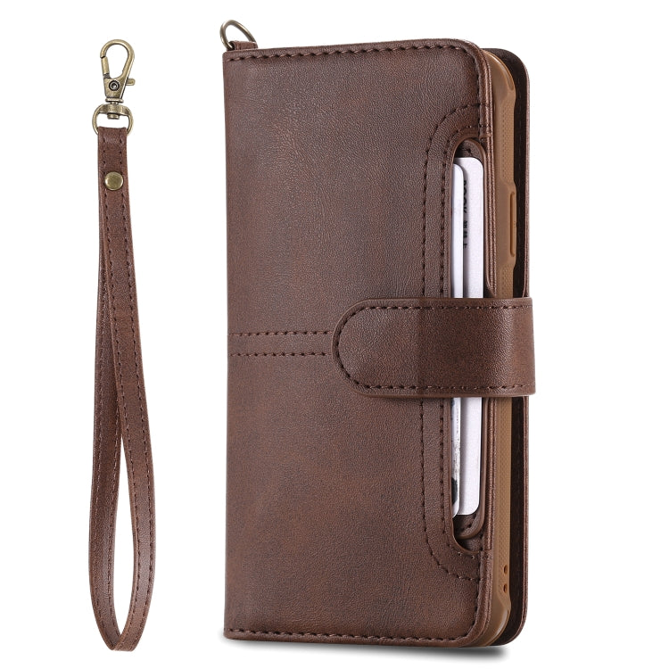 For iPhone X / XS Multifunctional Detachable Magnetic Horizontal Flip Leather Case with Card Slots & Holder & Wallet & Photo Frame
