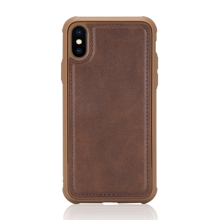 For iPhone X / XS Multifunctional Detachable Magnetic Horizontal Flip Leather Case with Card Slots & Holder & Wallet & Photo Frame