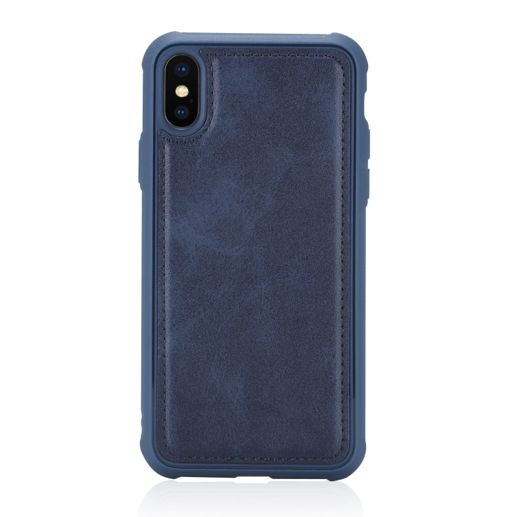 For iPhone X / XS Multifunctional Detachable Magnetic Horizontal Flip Leather Case with Card Slots & Holder & Wallet & Photo Frame