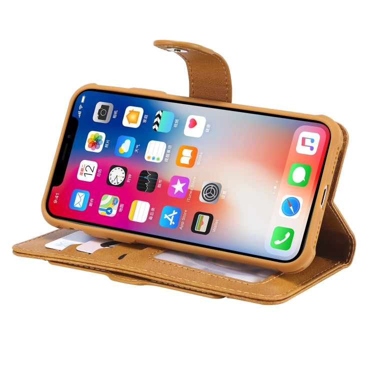 For iPhone X / XS Multifunctional Detachable Magnetic Horizontal Flip Leather Case with Card Slots & Holder & Wallet & Photo Frame