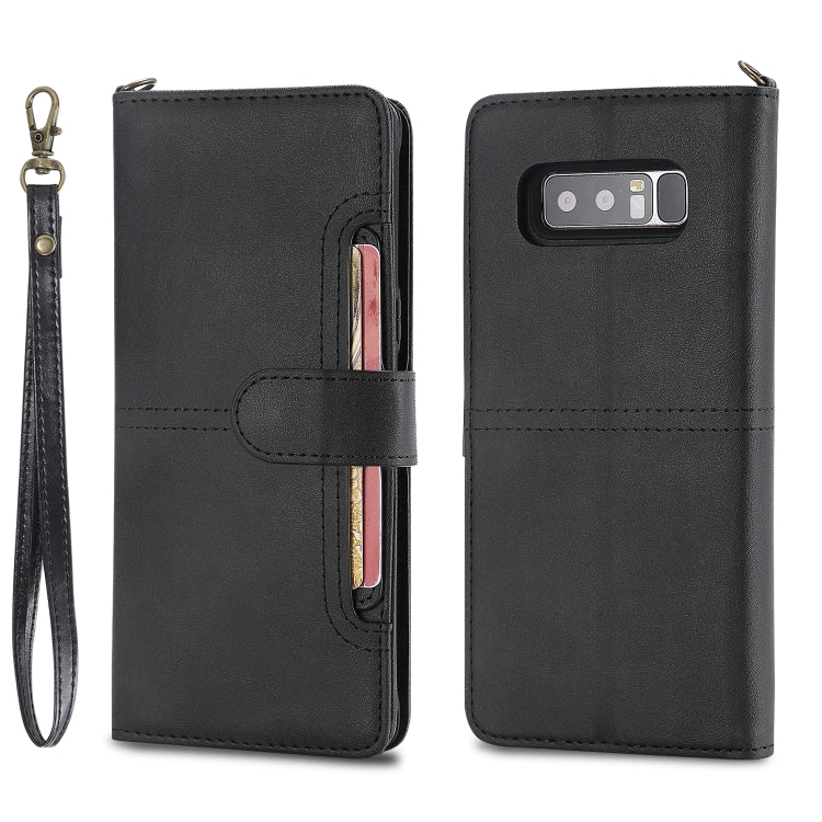 For Galaxy Note 8 Multifunctional Detachable Magnetic Horizontal Flip Leather Case with Card Slots & Holder & Wallet & Photo Frame