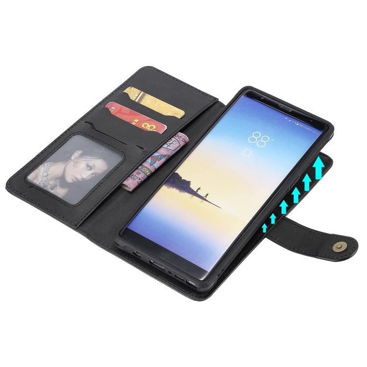 For Galaxy Note 8 Multifunctional Detachable Magnetic Horizontal Flip Leather Case with Card Slots & Holder & Wallet & Photo Frame