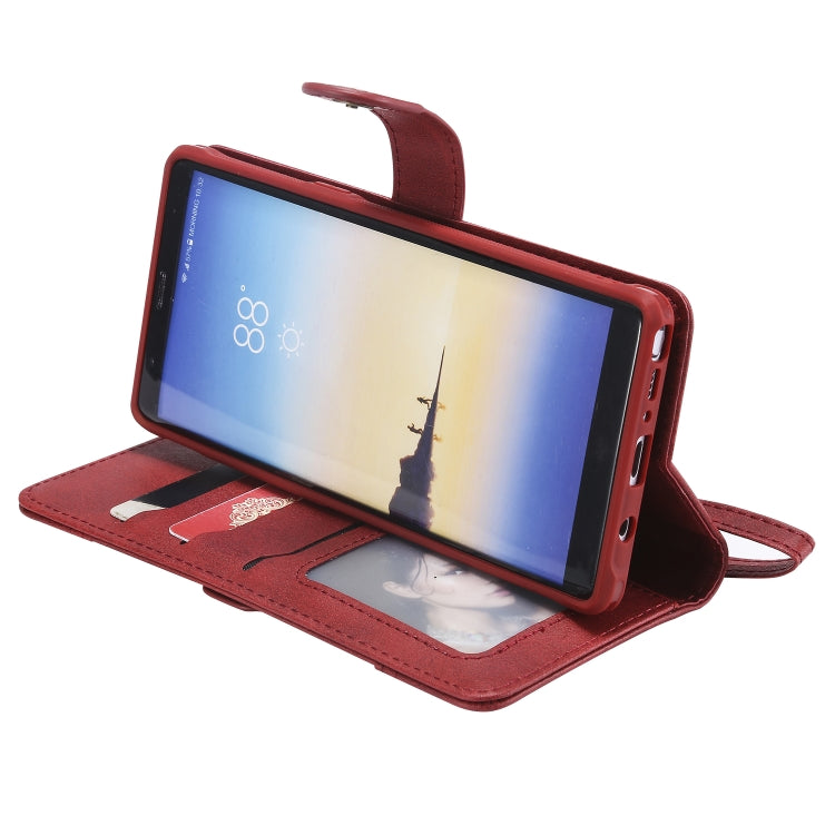 For Galaxy Note 8 Multifunctional Detachable Magnetic Horizontal Flip Leather Case with Card Slots & Holder & Wallet & Photo Frame