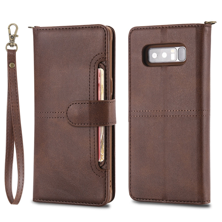 For Galaxy Note 8 Multifunctional Detachable Magnetic Horizontal Flip Leather Case with Card Slots & Holder & Wallet & Photo Frame