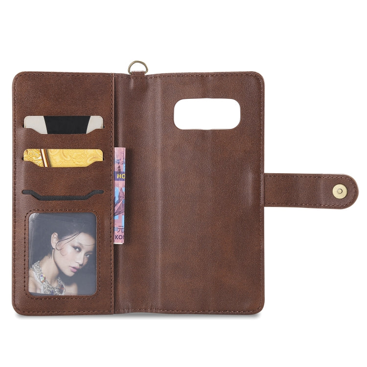 For Galaxy Note 8 Multifunctional Detachable Magnetic Horizontal Flip Leather Case with Card Slots & Holder & Wallet & Photo Frame