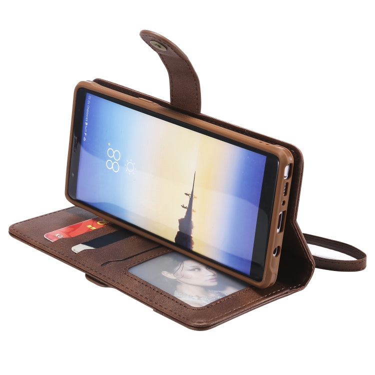 For Galaxy Note 8 Multifunctional Detachable Magnetic Horizontal Flip Leather Case with Card Slots & Holder & Wallet & Photo Frame