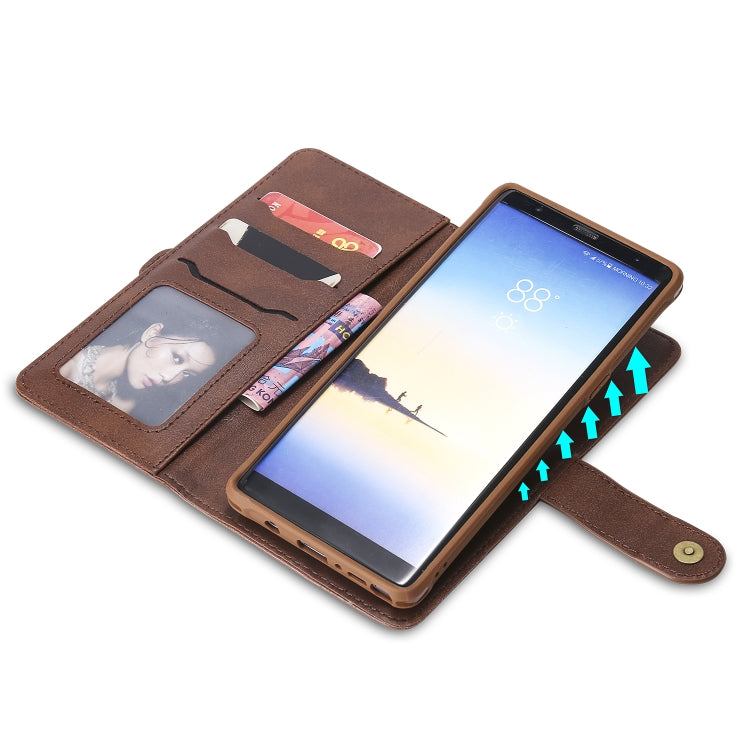 For Galaxy Note 8 Multifunctional Detachable Magnetic Horizontal Flip Leather Case with Card Slots & Holder & Wallet & Photo Frame