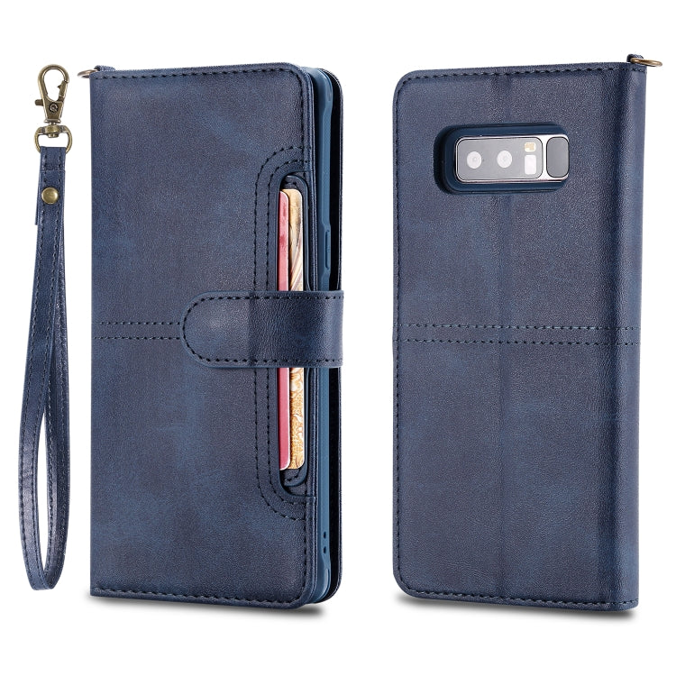For Galaxy Note 8 Multifunctional Detachable Magnetic Horizontal Flip Leather Case with Card Slots & Holder & Wallet & Photo Frame