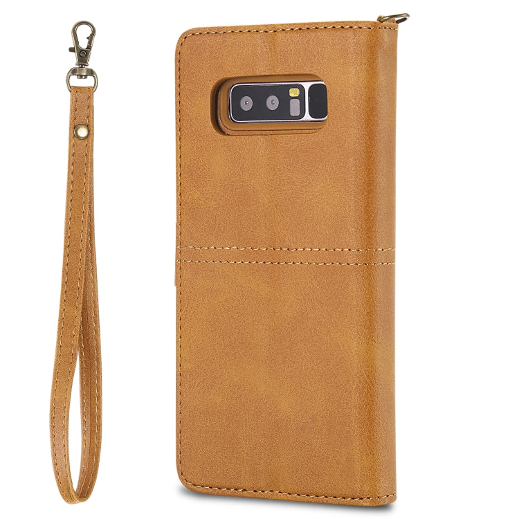For Galaxy Note 8 Multifunctional Detachable Magnetic Horizontal Flip Leather Case with Card Slots & Holder & Wallet & Photo Frame