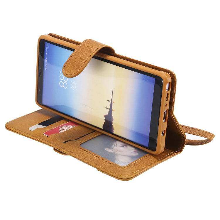 For Galaxy Note 8 Multifunctional Detachable Magnetic Horizontal Flip Leather Case with Card Slots & Holder & Wallet & Photo Frame